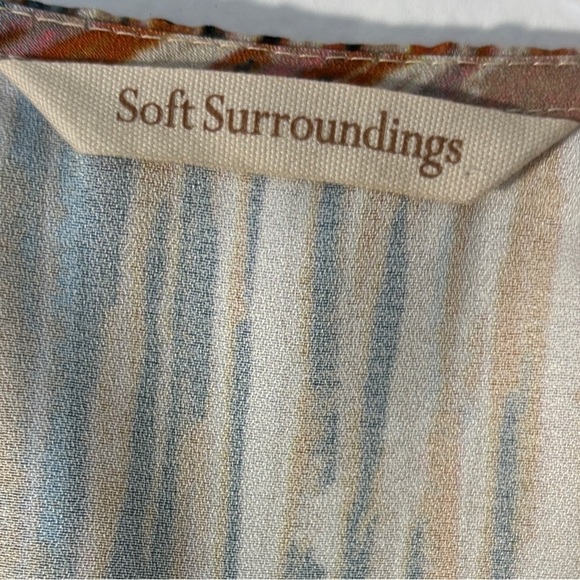 Soft Surroundings Dress Size Medium Flutter Sleeve. Asymmetric hemline. Feminine - Picture 8 of 9